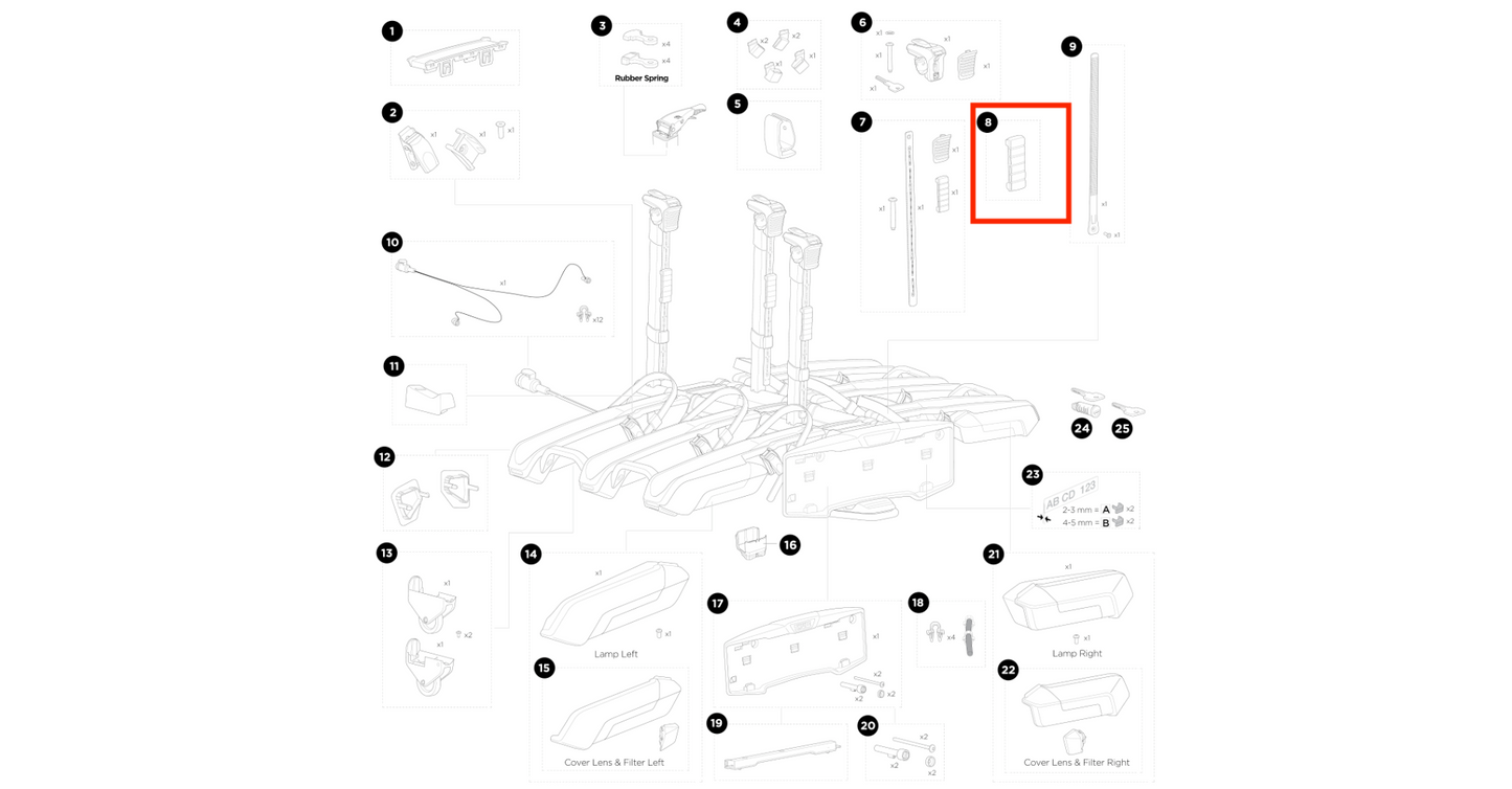 Thule Strap Sleeve Frame Protection for Epos 2 & 3