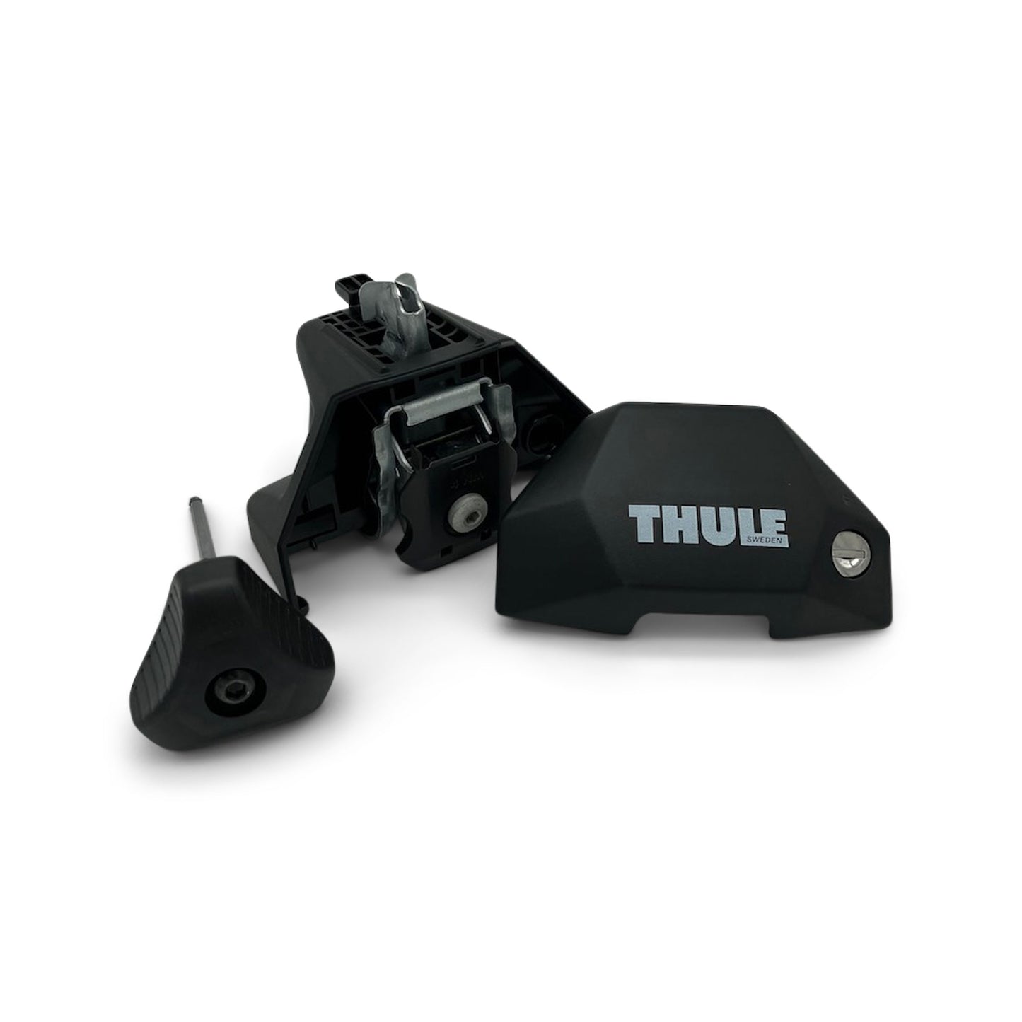 Thule roof rack complete set for Mitsubishi Triton 4-t pickup 2024- (with fixed points)- silver