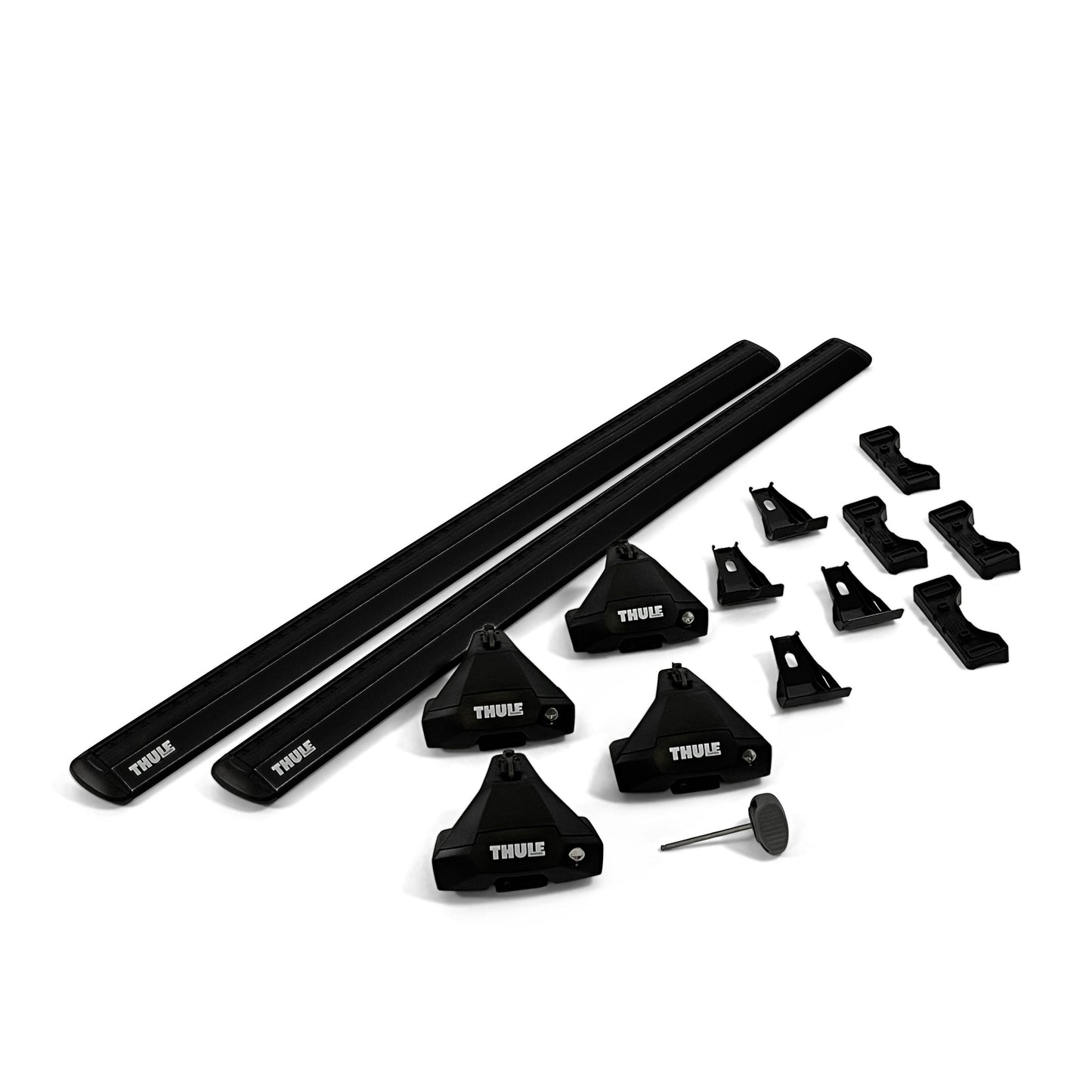 Thule roof rack complete set for Volkswagen T-Cross 5-T SUV 2024- (normal roof)- black