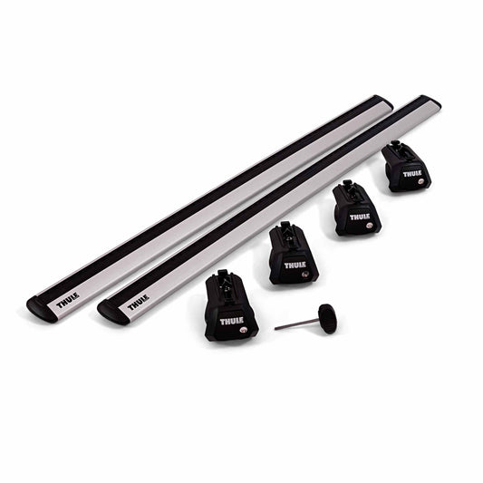 Thule Dachträger Komplettset für FORD Tourneo Courier 5-T MPV 2024- (Dachreling) - silber