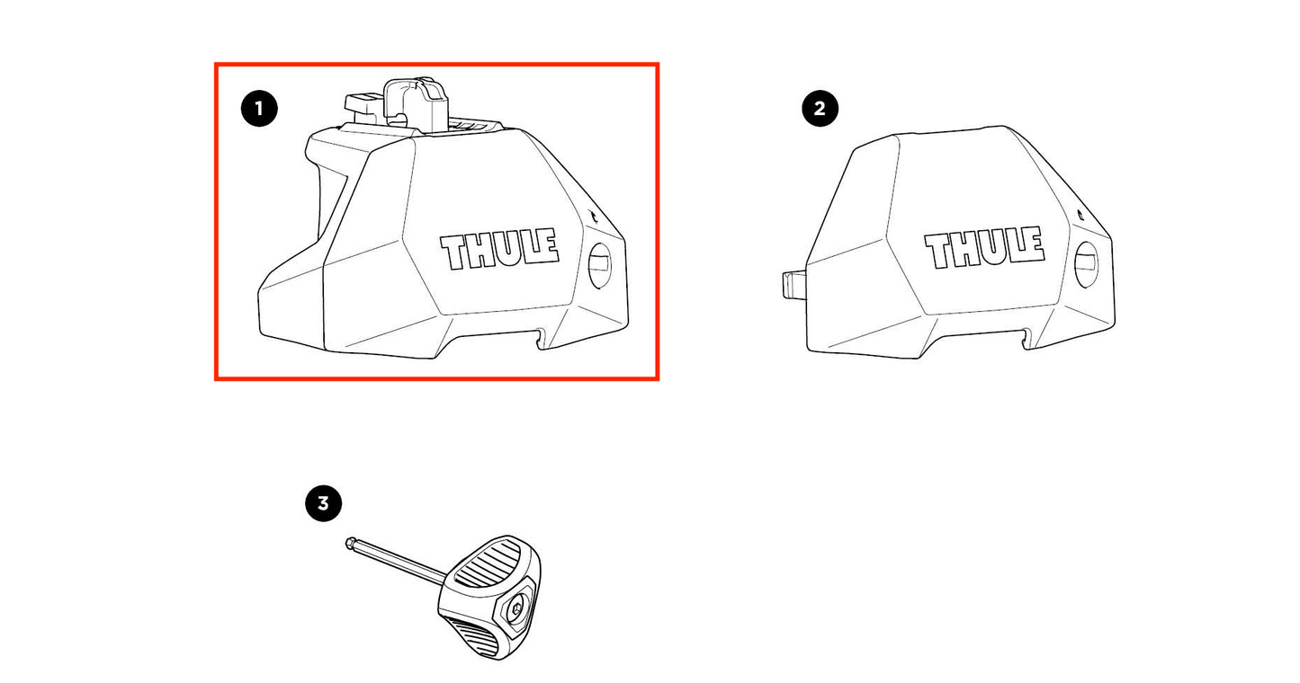 Thule Complete Foot Thule Evo Fixpoint - spare part - single foot