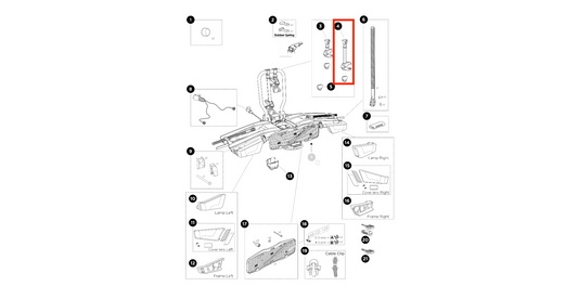 Thule Bike ARM Long 342mm Without Lock Framework of the framework for a bicycle spare part