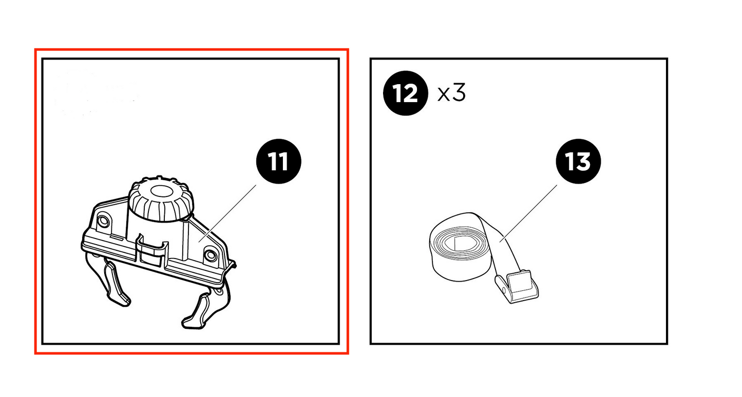 Thule Fastclick single fastening claw as a spare part for roof boxes