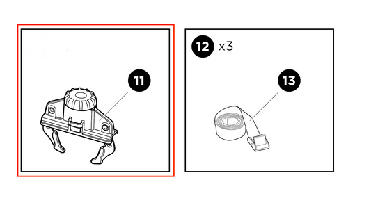 Thule Fastclick single fastening claw as a spare part for roof boxes