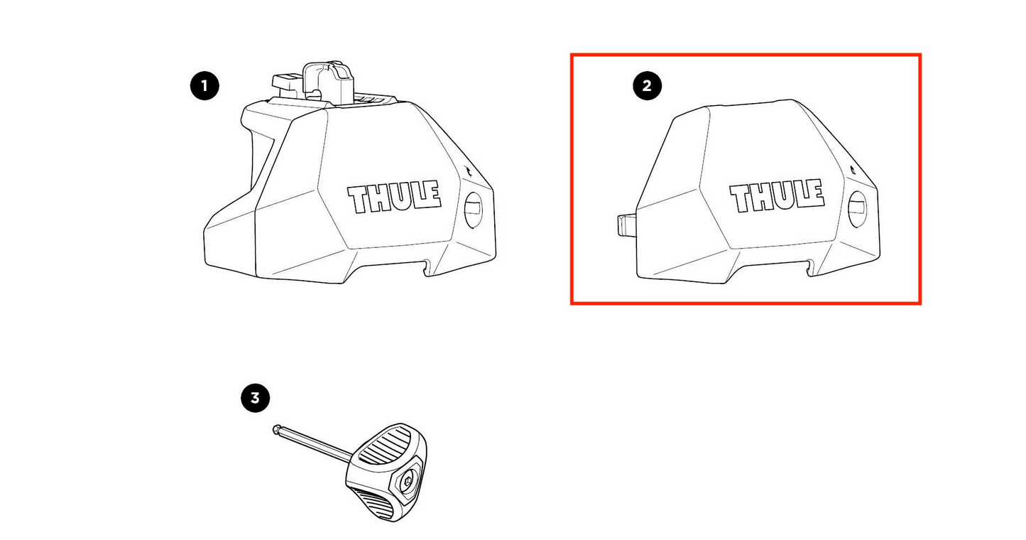 Thule Front Cover Thule Evo Fixpoint front cap as spare part