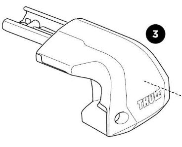 Thule Complete Foot Right - Thule Edge Fixpoint single foot right