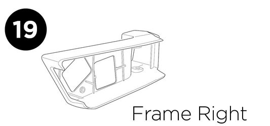 Thule lamp frame r lamp frame - lamp frame on the right for the Easyfold XT