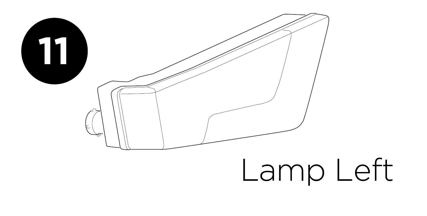 Thule Lamp Left Rückleuchte links für den Fahrradträger EasyFold XT