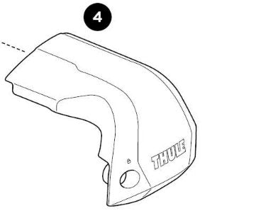 Thule Front Cover Right Thule Edge Fixpoint Rights Cap as a spare part