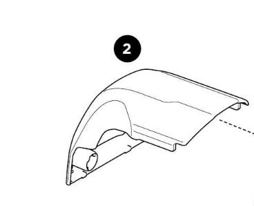 Thule Front Cover Left Thule Edge Fixpoint Linke Cap as a spare part