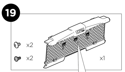 Thule Number Plate Holder Kit license plate bracket for the Velospace XT