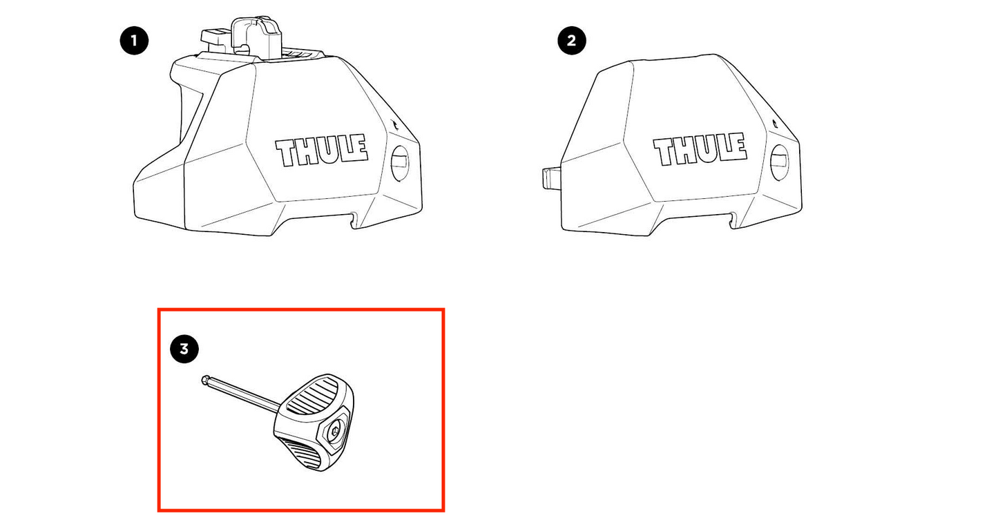 Thule Torque Key 4NM - torque wrench suitable for different Thule foot sets