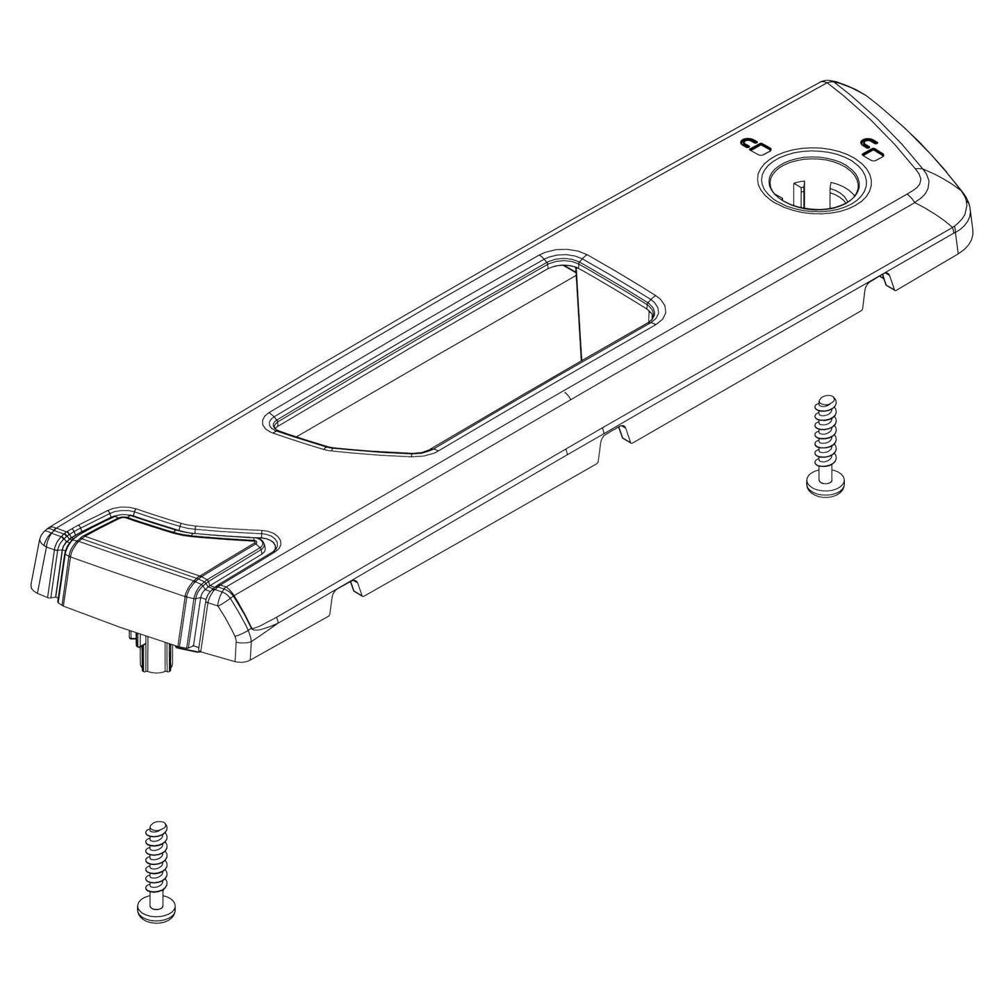 Thule Ersatzteil Rechtes Schlossabdeckung für Dachboxen – Lockbar Handle Cover Right
