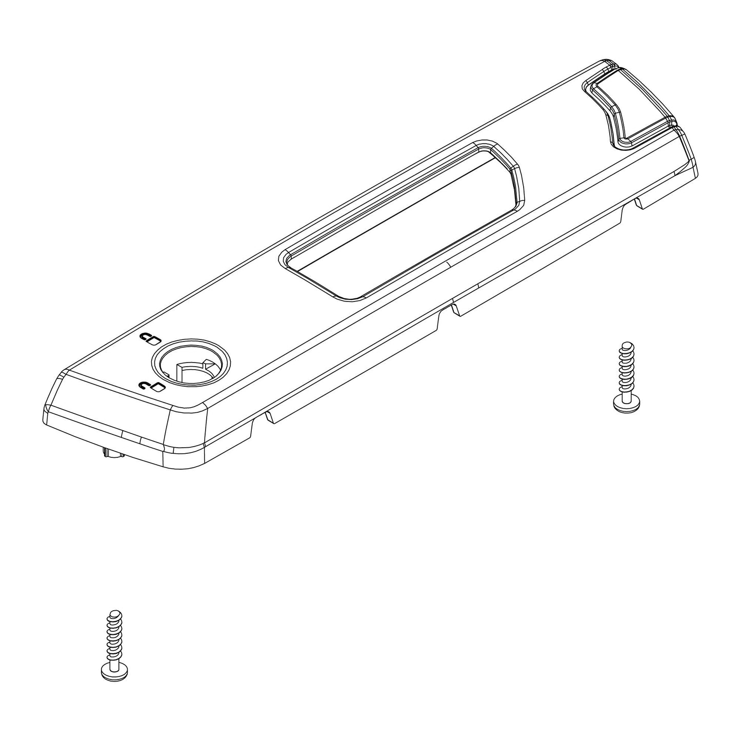 Thule Ersatzteil Linke Schlossabdeckung für Dachboxen – Lockbar Handle Cover left